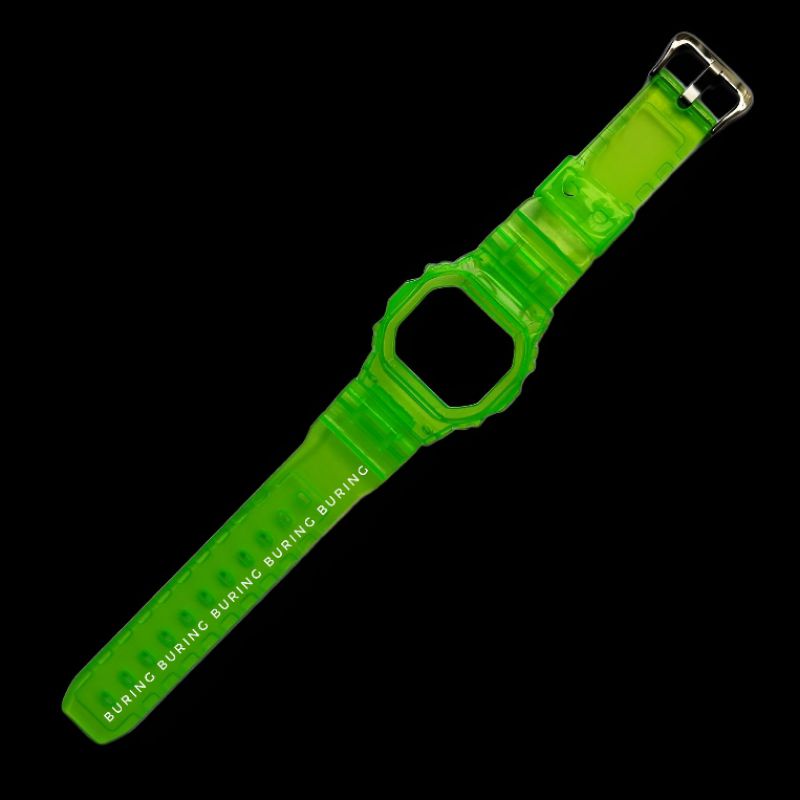 BEZEL STRAP BAND CASIO GSHOCK G SHOCK DW 5600 GW B5600 DW 5030 DW 5035D JELLY CLEAR HIJAU STABILO