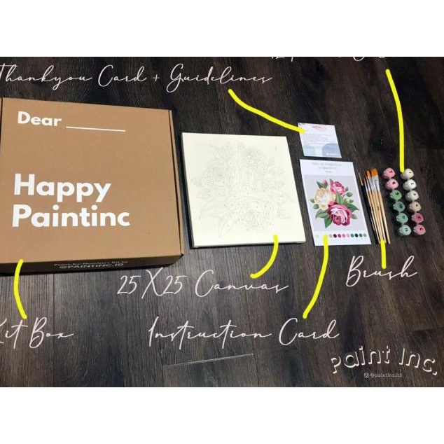 

Paint by Numbers Kit: Rose | Valentine Painting Kit | Gift |Hampers - TANPA KUAS