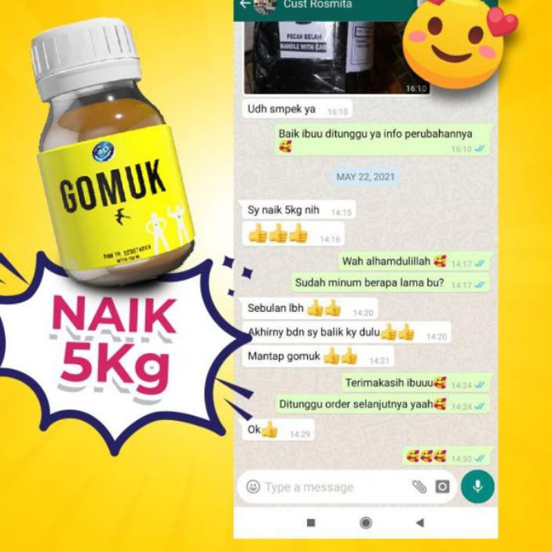 MADU GOMUK ASLI ORIGINAL OBAT GEMUK ALAMI CEPAT AMAN - OBAT PENGGEMUK BADAN DIAPOTIK
