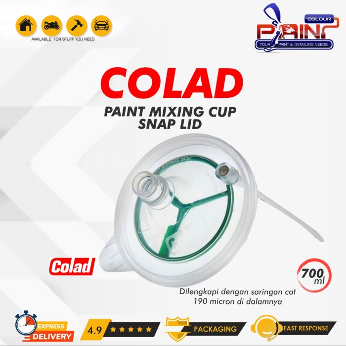 COLAD SNAP LID SYSTEM 700 ml / Tutup Snap Lid for Spray Gun 190 micron