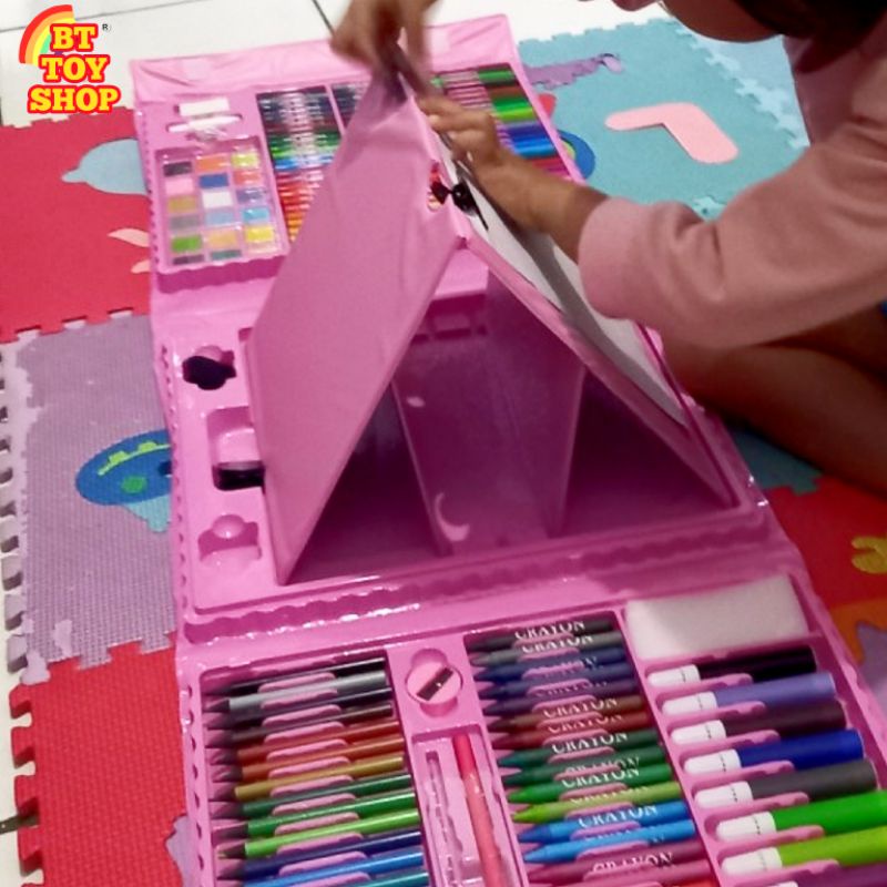 

Mainan Perlengkapan Menggambar Anak Drawing Set 208 Pcs