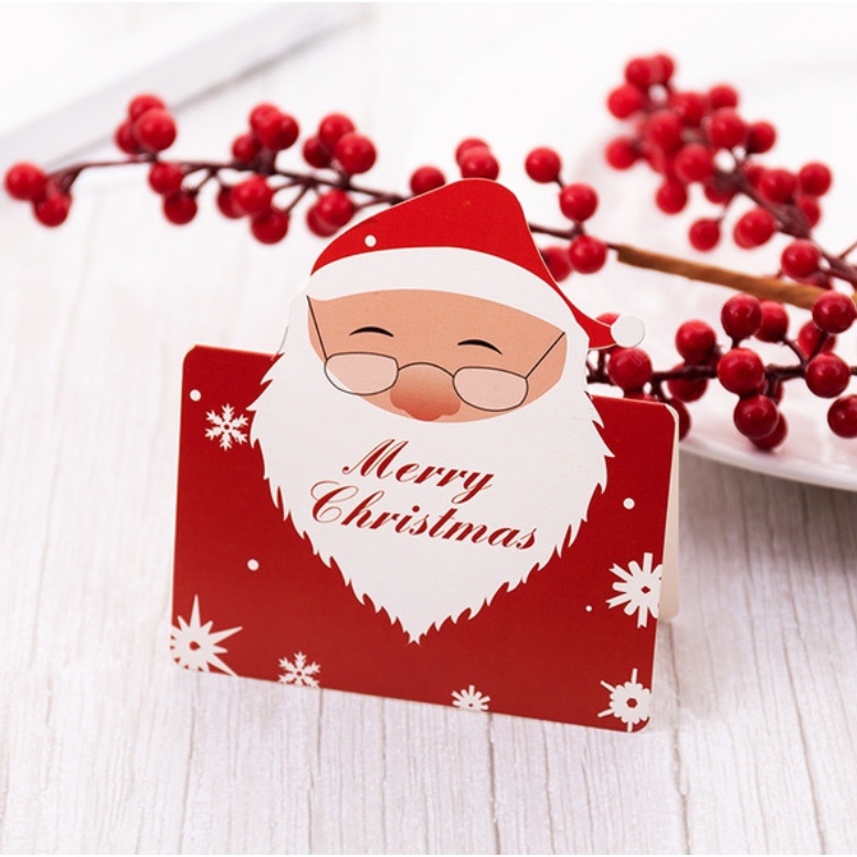 GCN01 Kartu Ucapan Natal Greeting Card Xmas Christmas Gift Decoration Nyonya Lie