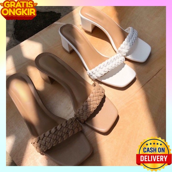 Hills Wanita Remaja Party Highils Bresmeed Nikahan Sendel Highheels Ringan Sndal High Hels Seserahan