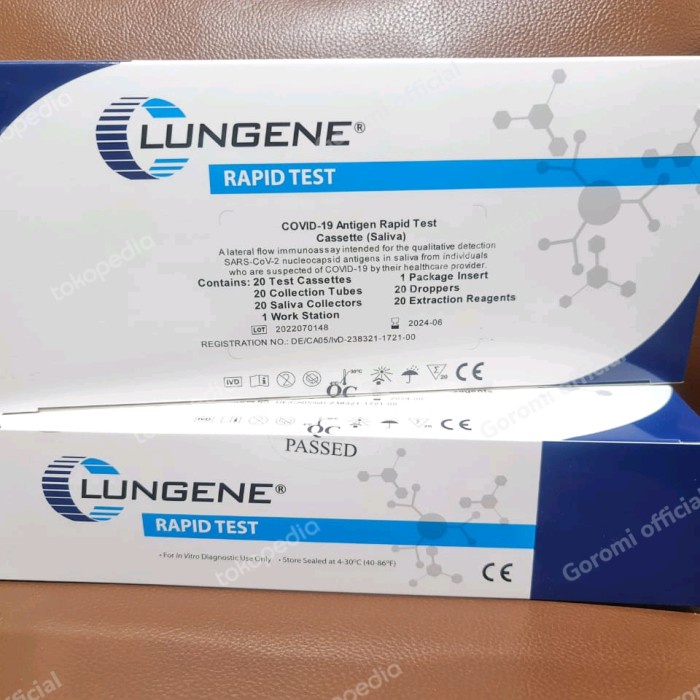 Antigen Saliva Airliur Clungene