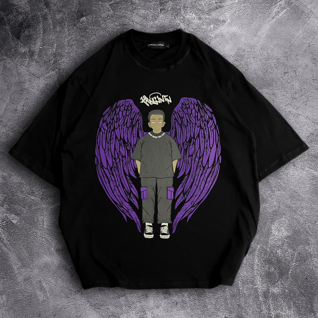 [Oversize] BAJU KAOS OVERSIZE / OVERSIZE T-SHIRT "orang bersayap"