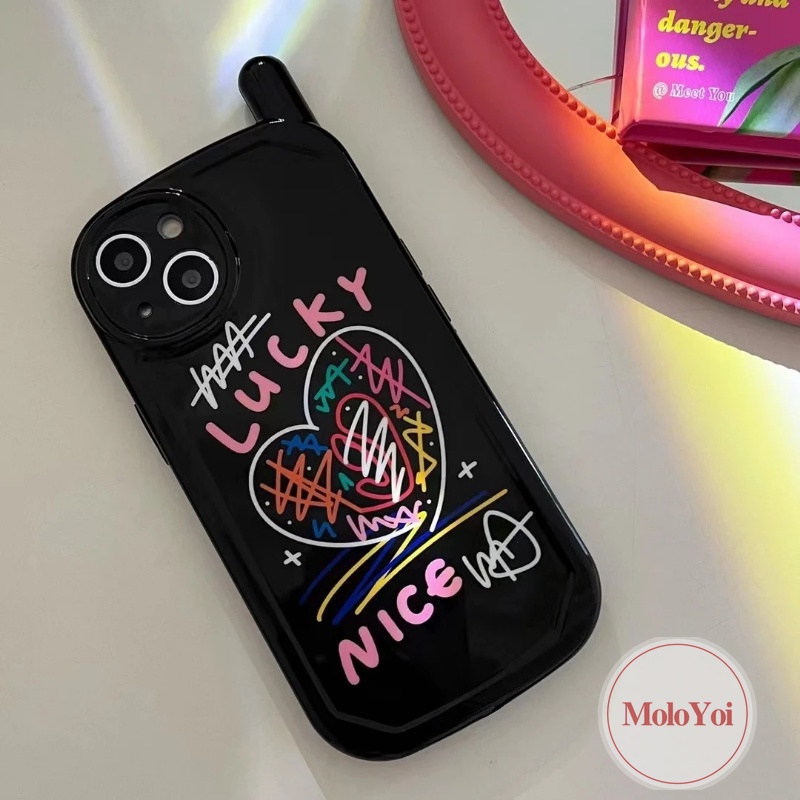 Soft Case Desain Kartun Graffiti Gaya Retro Untuk iPhone 13 11 14 12 Pro MAX 14 7 8 Plus X XR XS MAX