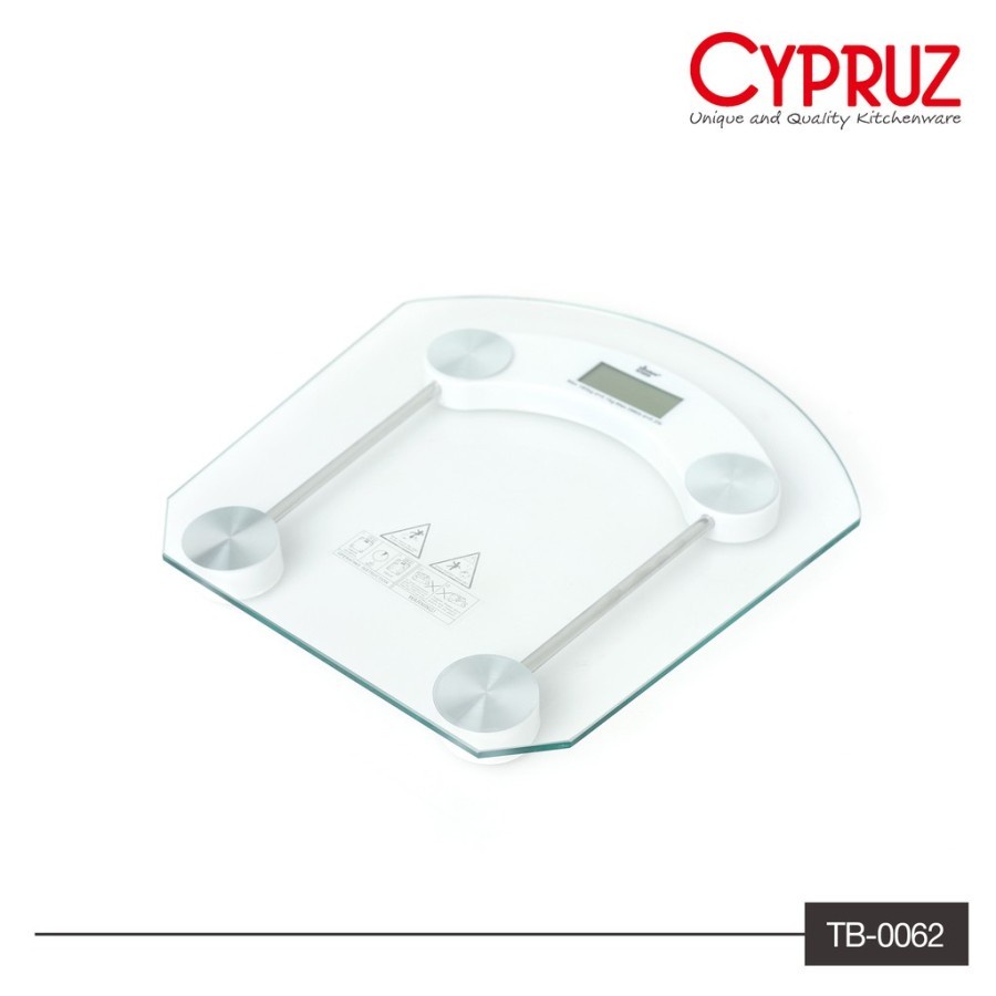 Timbangan Badan Cypruz TB-0062 Digital Kaca max 180kg Weight Scales