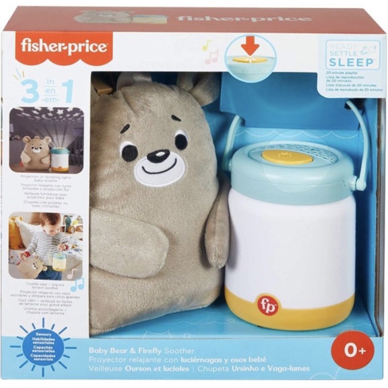 Fisher Price Baby Bear & Firefly Soother GRR00 / lampu tidur projector