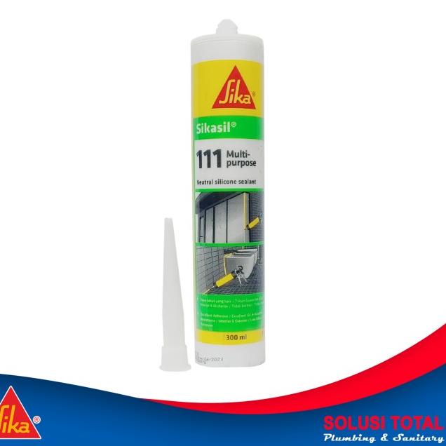 

SikaSil 111 Multipurpose White Putih Silicone Sealant Silen 300ml