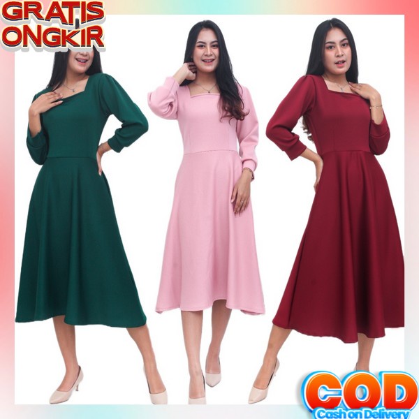 Baju Gaun Seksi Guan Pesta Remaja Guano Cewek Sexy Drees Korean Style Driss Mini Terbaru Dris Midi S