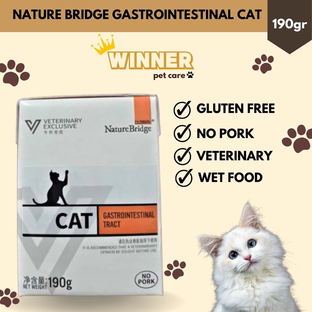 Nature Bridge Gastrointestinal Vet Cat Wet Food 190gr