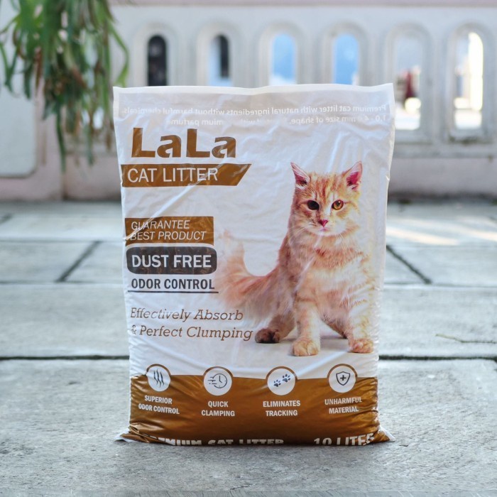 LALA Pasir Kucing Cat Litter Wangi Exotis Flower 10 liter