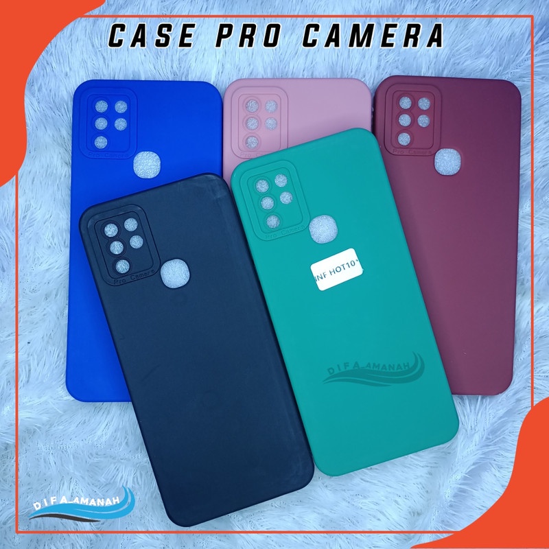 INFINIX HOT 10 Softcase case pro camera macaron bahan tebal di jammin sesui foto master soft case pro camera