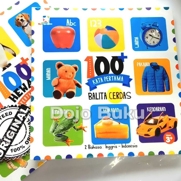 Board book 100 Kata pertama Balita Cerdas by Tim Oopredoo - Original