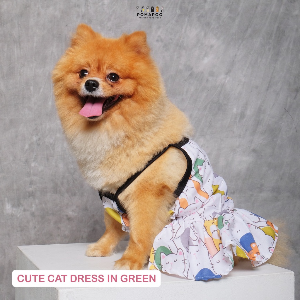 RK POMAPOO - Dress Kucing dan Dress Anjing Cute Cat Tank Top Dress