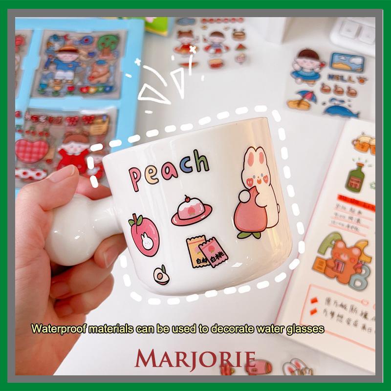 20PCS/Set Stiker Motif Kartun Korea Lucu Anti Air Dekorasi pola kecil Handbook Scrapbook DIY-MJD