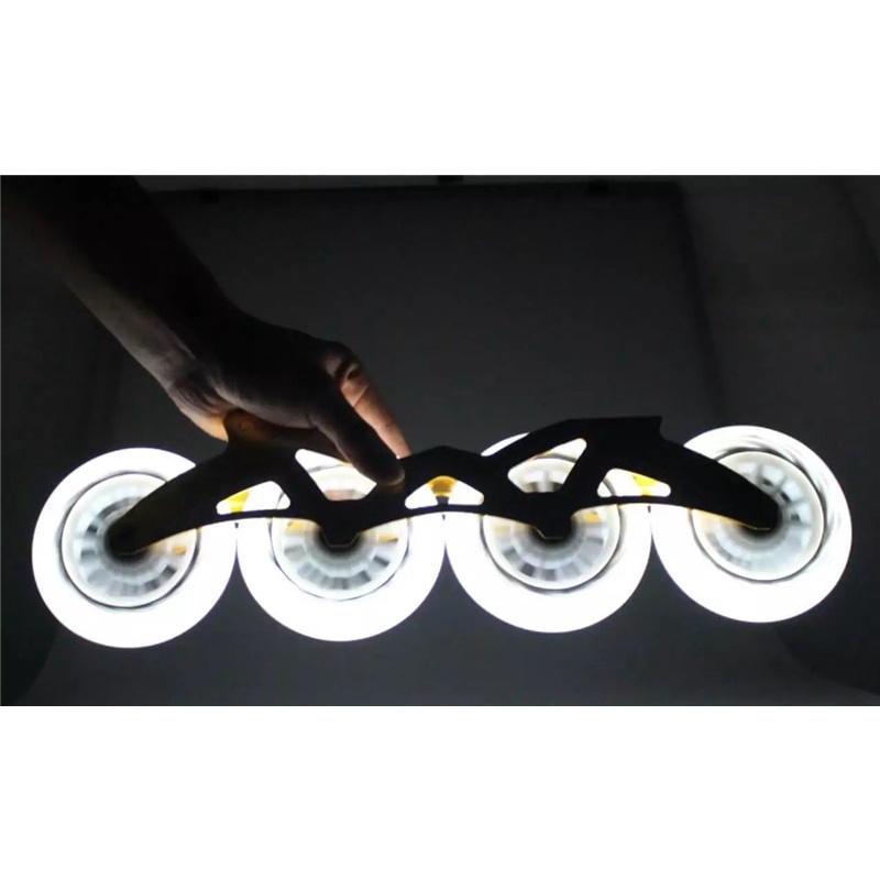 1 Pc Roda Skateboard 90A Original Ukuran 90 100 110mm Dengan Lampu Led