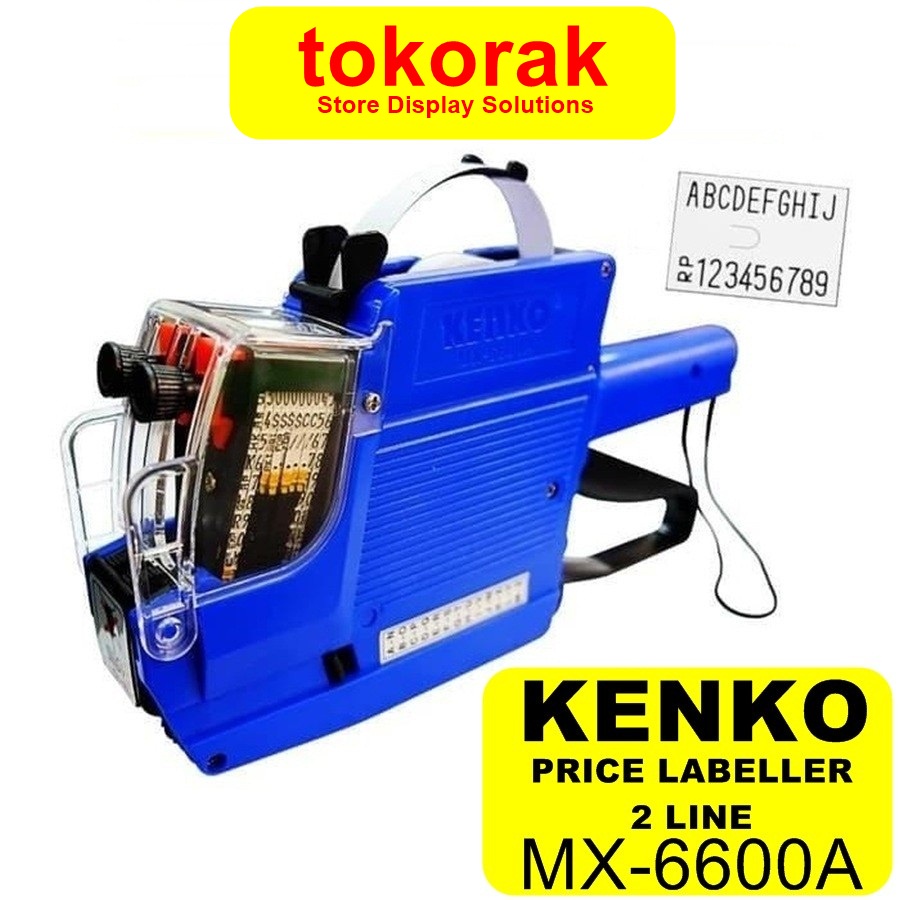 

PRICE LABELLER MX-6600A KENKO MESIN ALAT LABEL HARGA 2 BARIS