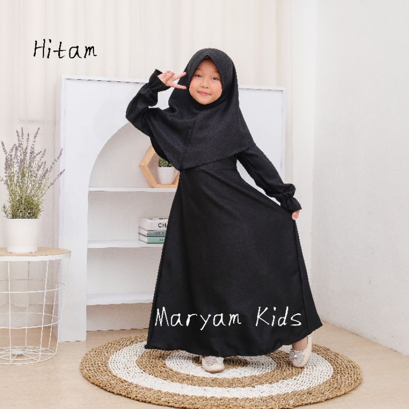 Baju Gamis Anak Gamis Putih Anak Baju Manasik Anak Perempuan Maryam Kids