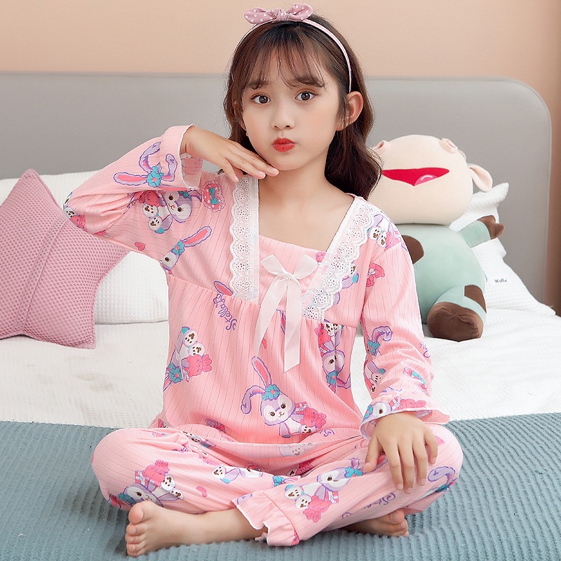 Premium Baju Tidur Anak Perempuan Setelan 2-10 Tahun Korea Style Super Soft Dan Premium Cute
