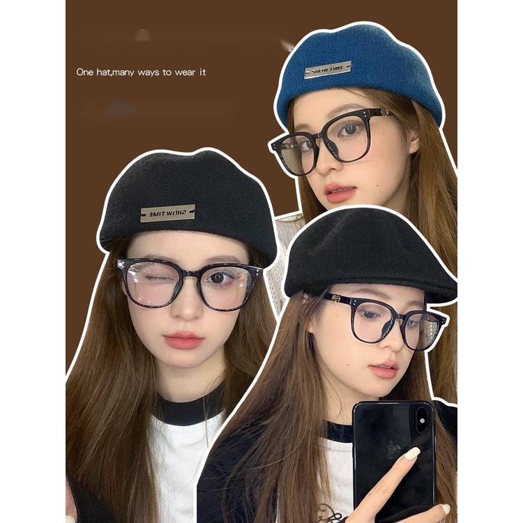 Topi Baret Gaya Retro Bahan Metal Untuk Wanita