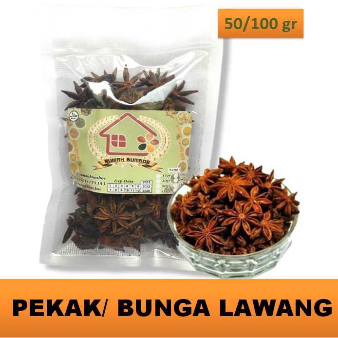 

(50 gr/ 100 gr) BUNGA LAWANG Pekak Kembang Lawang Rempah Tradisional Bumbu Masakan Bumbu Alami