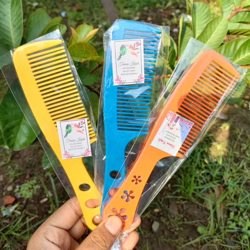 souvenir pernikahan sisir tiga lubang kemas plastik souvenir pernikahan unik souvenir nikah lucu sov