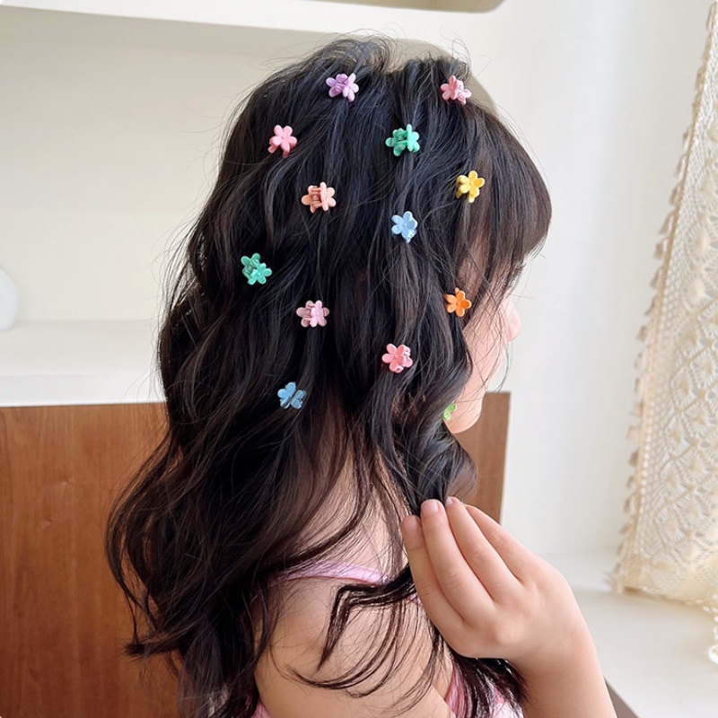 36 Pcs / Set Jepit Rambut Poni Samping Bentuk Bunga Terompet Untuk Anak