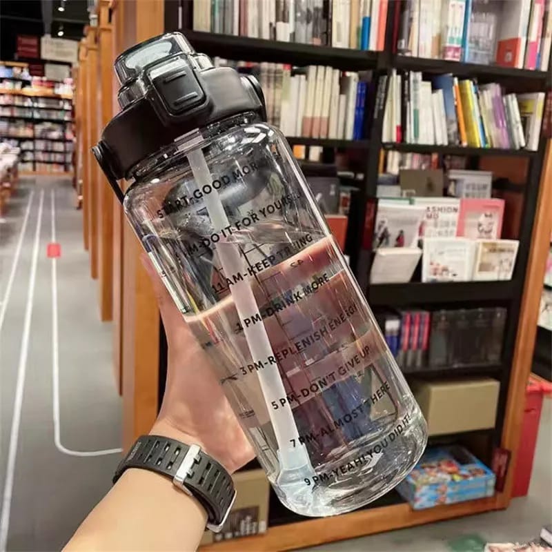 Botol Minum Viral 2 Liter Bening Import Botol Serbaguna Free Sticker
