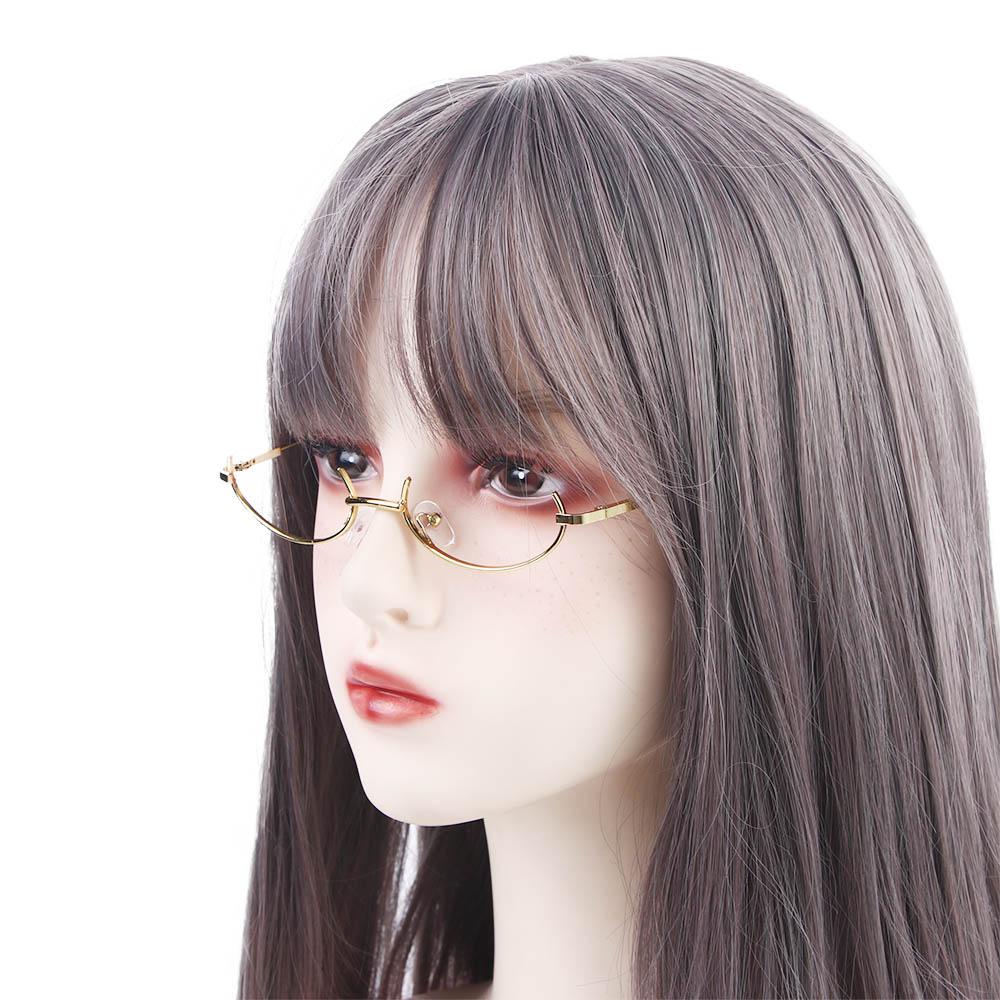 NEEDWAY Half Frame Kacamata Bingkai Fashion Vintage Perempuan Pria Pesta Kacamata Eyewear Spectacle Frame