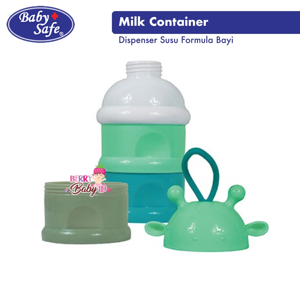 Baby Safe Milk Container 3 Tingkat Dispenser Wadah Susu Formula Bayi Berry Mart