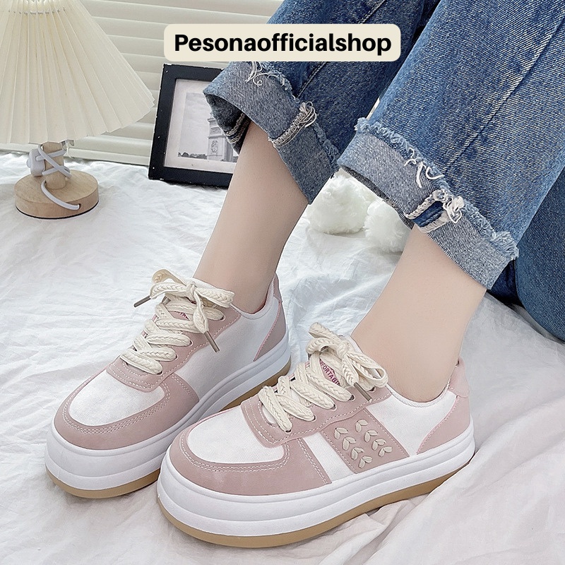 COD POS 1160 Sepatu Sneakers Wanita Import Sneakers Kekinian