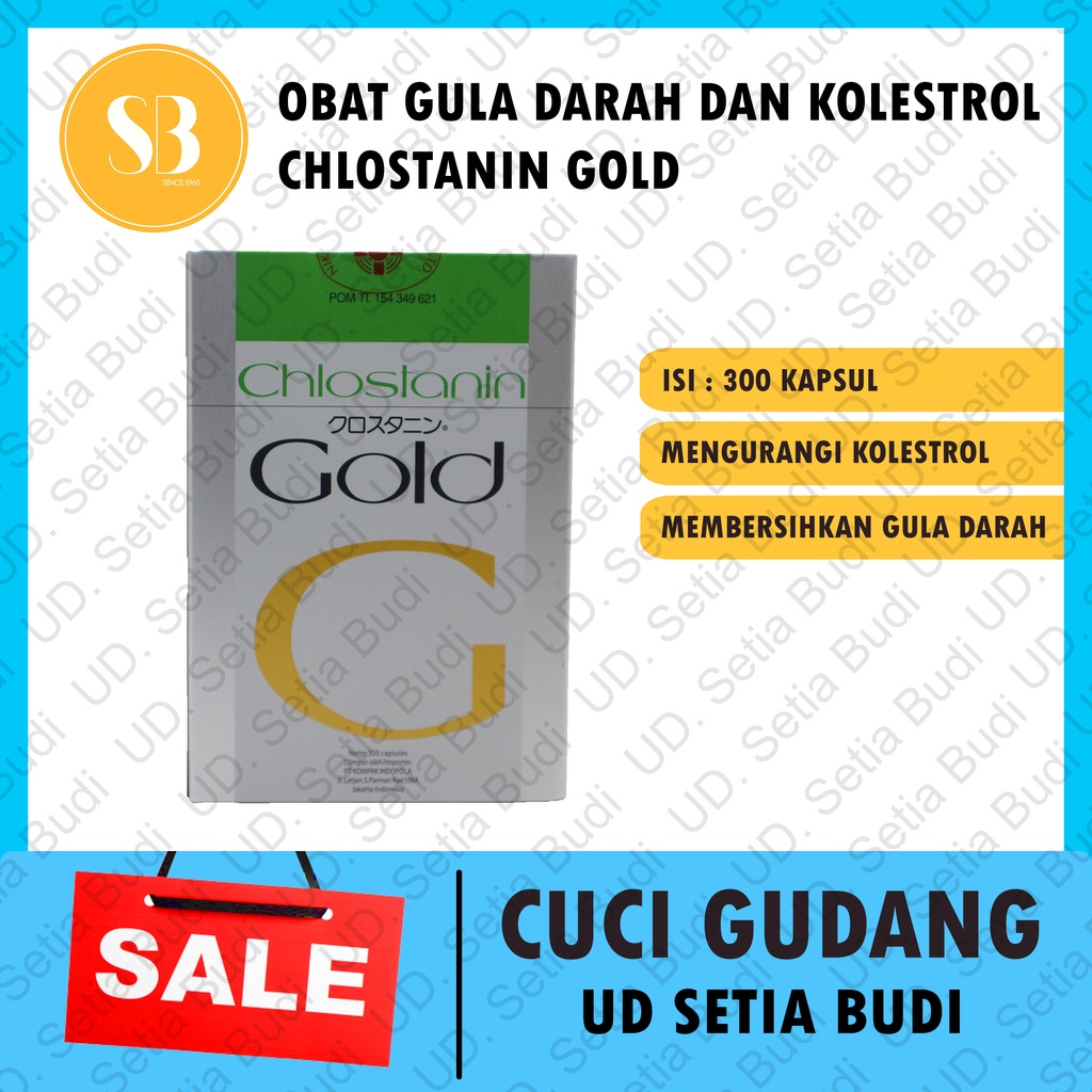 Chlostanin Gold Large Isi 300 Kapsul Obat Diabetes dan Kolestrol