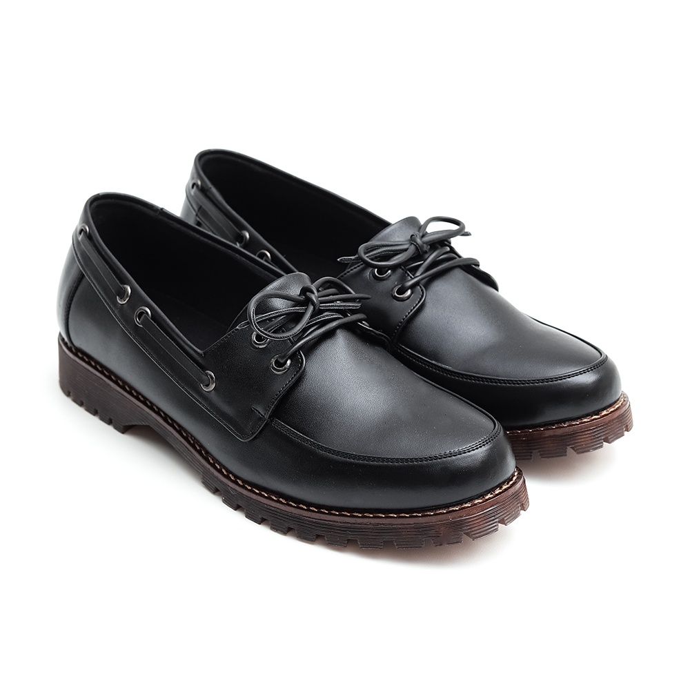 LUNA BLACK GUM |MNM x Lvnatica| Sepatu Pantofel Wanita Formal/Kantor Sepatu Oxford Docmart ORI