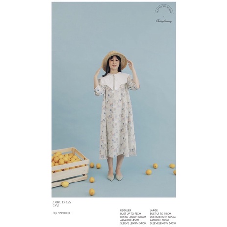 Jii by Gloria Agatha x Cherry Dreamy Olive Dress