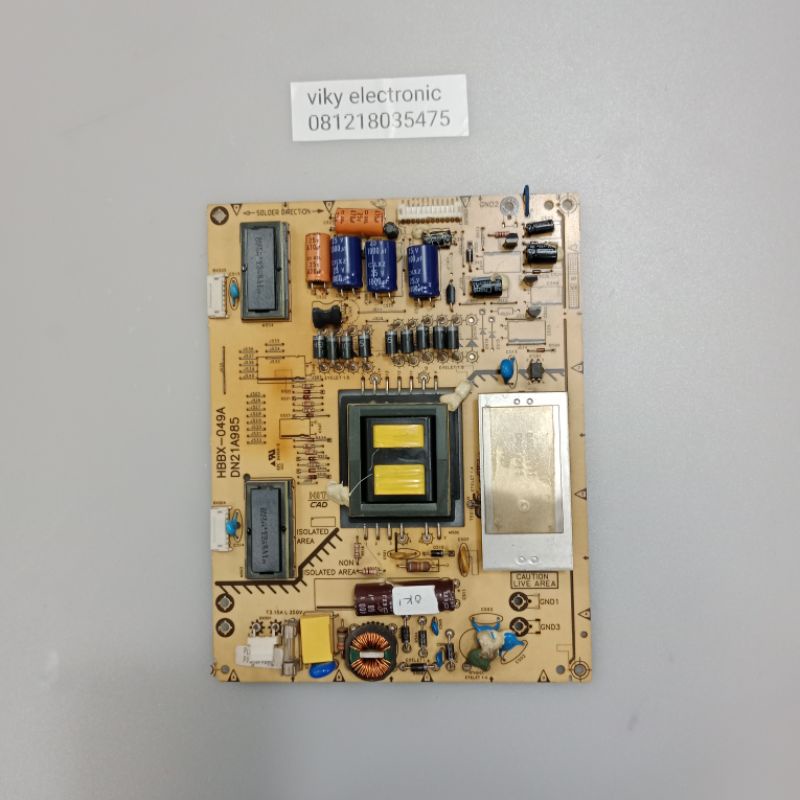 POLYTRON PLM 24B33 psu power supply regulator mesin tv POLYTRON PLM 24B33