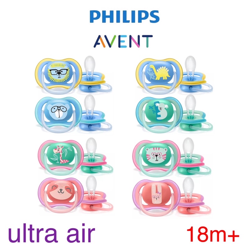 Philips Avent Soother Ultra Air 18m+ Empeng Bayi Dot Bayi