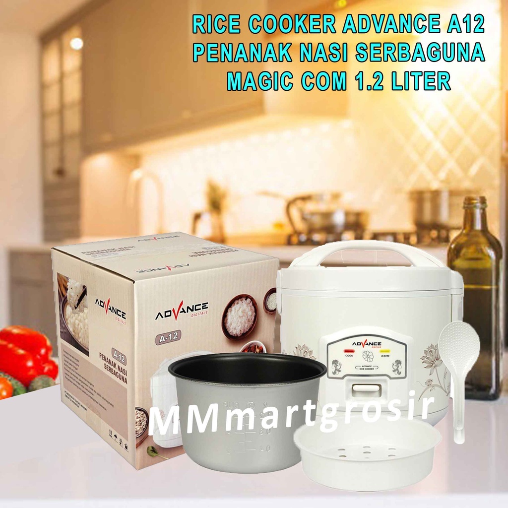 Advance Rice Cooker A12 / Penanak Nasi / Magic Com 1.2 Liter / Anti Lengket