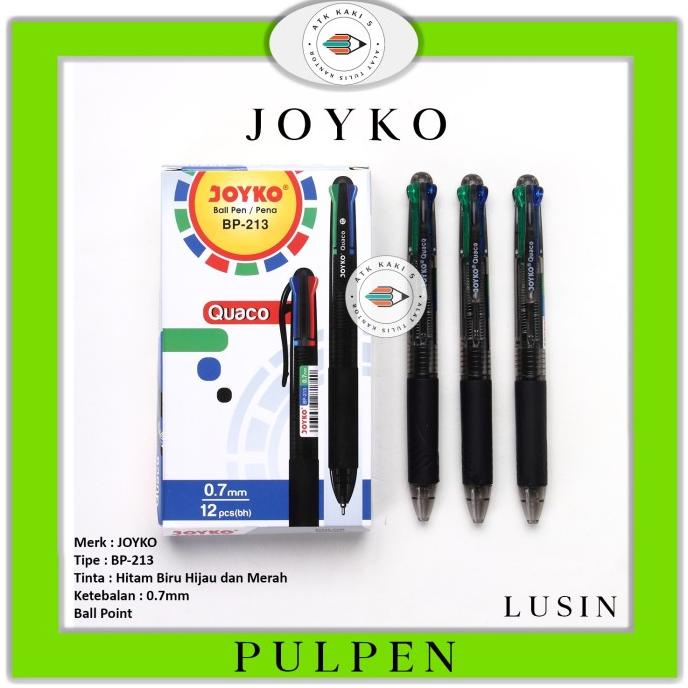 

TERMURAH JOYKO Pulpen 4 Warna Tinta BP-213 Quaco - Lusin /ALAT TULIS AESTHETIC/ALAT TULIS SEKOLAH/ALAT TULIS SET/ALAT TULIS LENGKAP/ALAT TULIS ANAK/ALAT TULIS LUCU