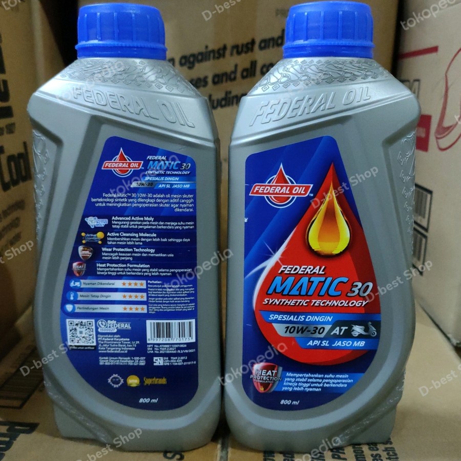 Oli federal matic ECO MAXX 10-30W - 0,8 liter