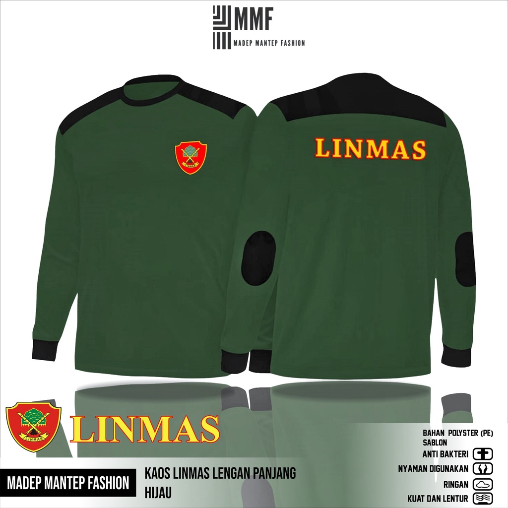 Jual Kaos Linmas Lengan Panjang Terbaru Kaos Linmas Decker Lengan Panjang Kaos Phh Linmas