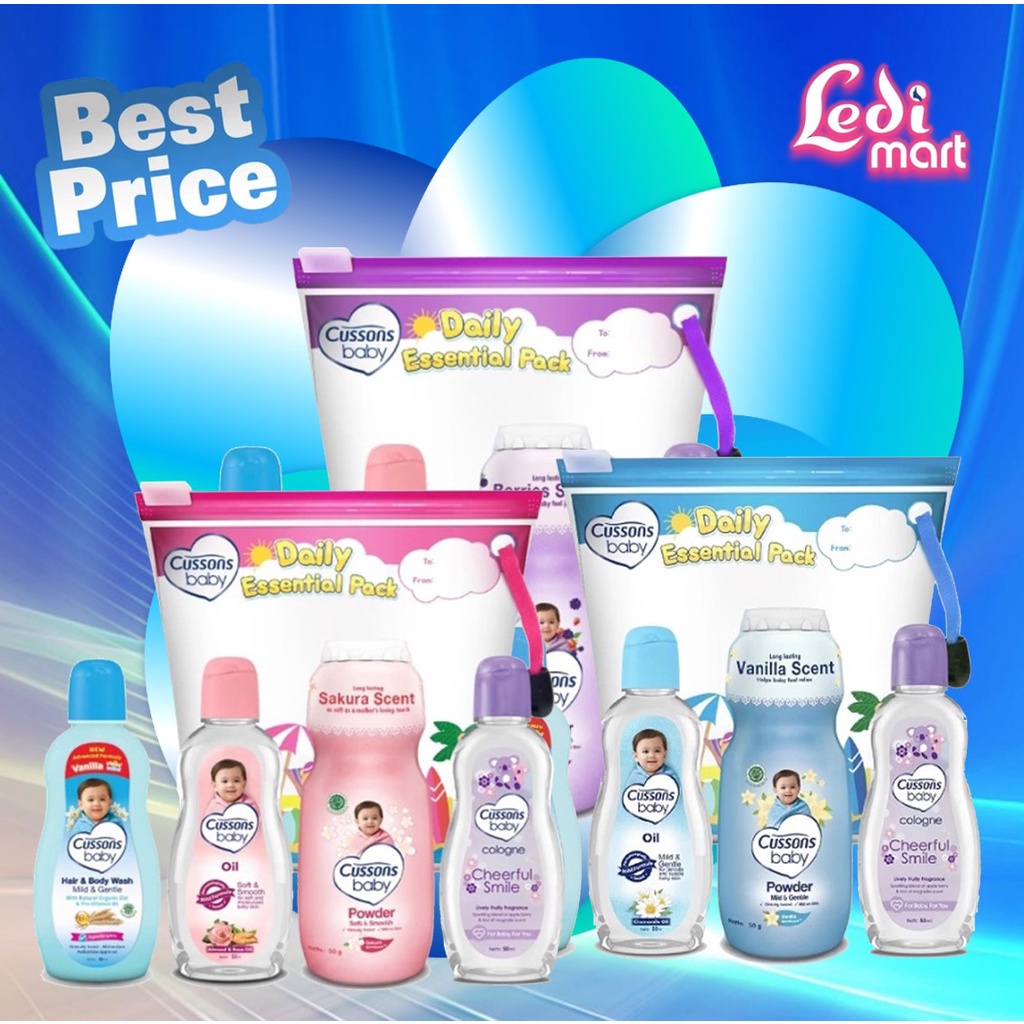 ORIGINAL Cussons Gift Bag Set / Cussons Mini Bag &amp; Cussons Medium Bag / Cusson / LEDI MART