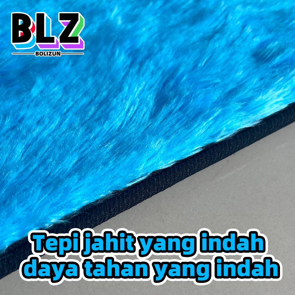 Bolizun keset kaki bulu / keset kaki anti slip karpet bulu kamar tidur /karpet permadani / keset serap air/keset kaki murah keset lantai 38x58