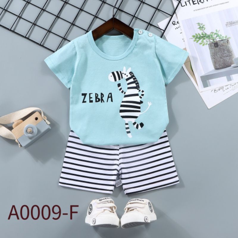 Setelan Baju Bayi Lengan Pendek Import Umur 0-4 Tahun