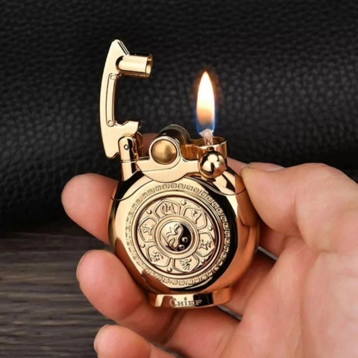 Korek Api Minyak Vintage Oil Lighter Chief Elegant Lighter