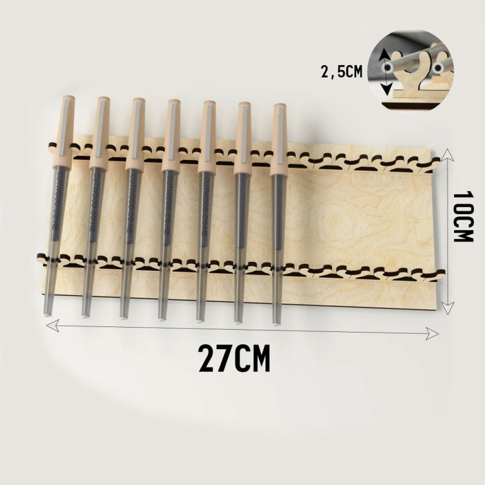 Pen Holder / Wooden Desk Organizer / Tempat Alat Tulis / Pen Holder