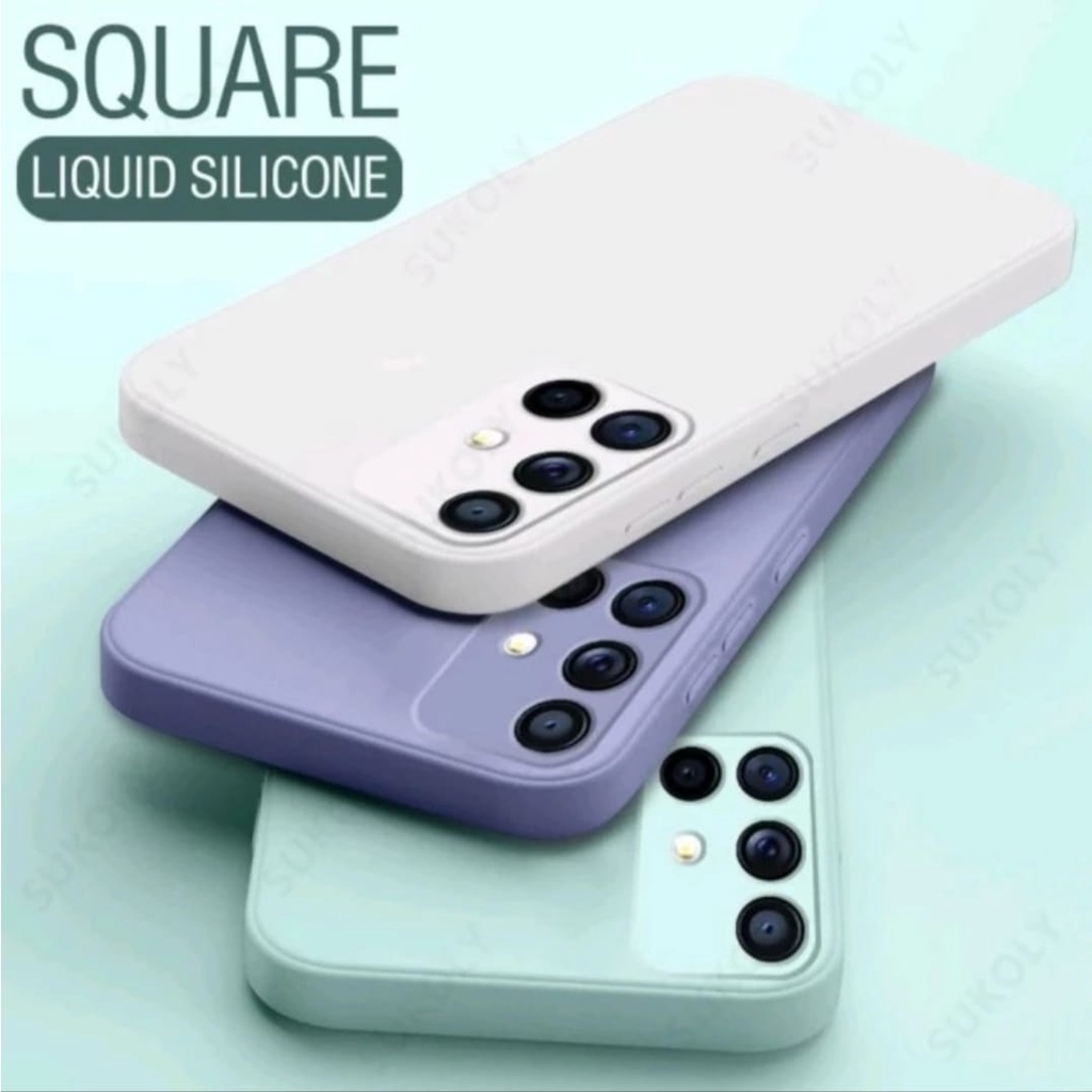 CASE SILICONE LIQUID SQUARE VIVO V9/Y85/Y71/Y81/Y83 SOFT SILIKON