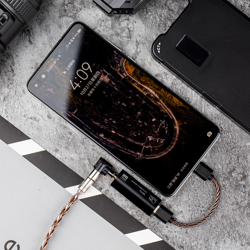 Shanling ES9219C chip UA1s Hi-Res Audio USB-C Ke 3.5mm USB DAC AMP Headphone Amplifier Dengan Kabel TC-TC PCM384 DSD256