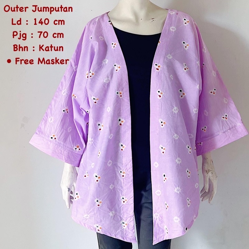 Atasan Batik Vest Cardigan Outer Lengan Panjang Batik Kerja Resmi Kantoran Daily Outfit Casual Batik