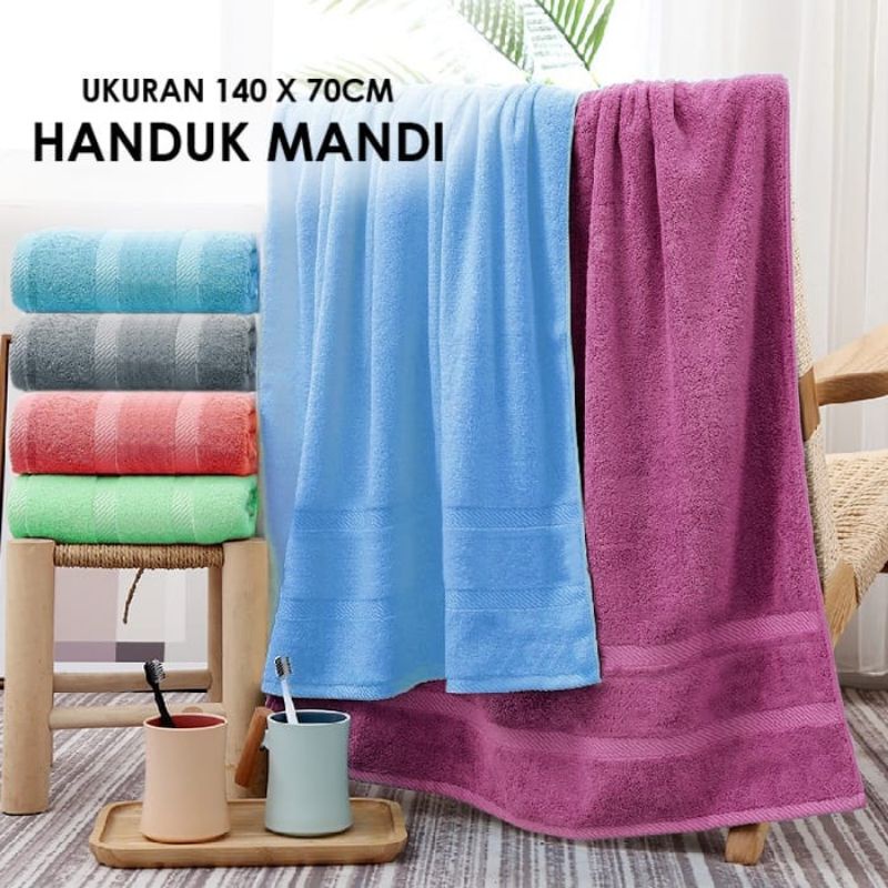 Medan Termurah Size 70x140 Handuk mandi dewasa Polyster import high quality